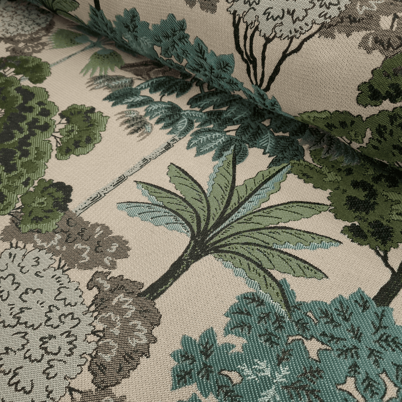 Tessuto Arredo Jacquard H 145 cm - FORESTA TROPICALE