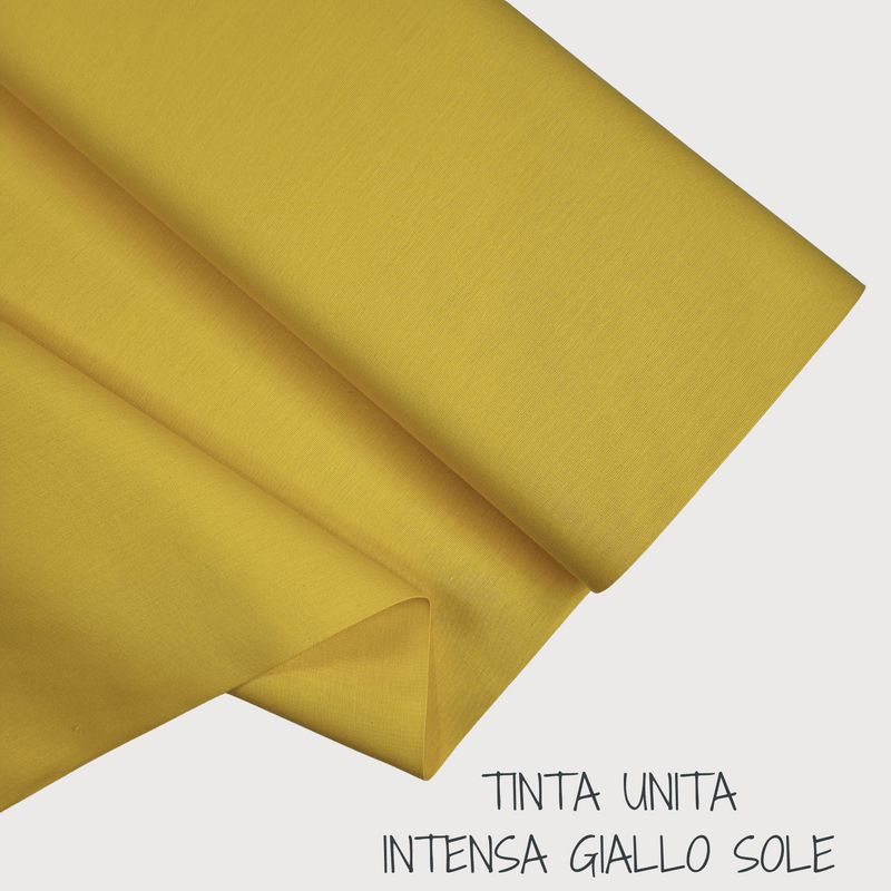 Collezione "Riga, quadretto e unito" H 180 cm - GIALLO SOLE