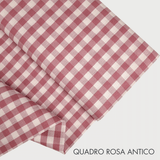 Collezione "Riga, quadretto e unito" H 180 cm - ROSA ANTICO