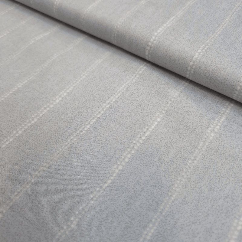 Cotone Americano H 110 cm - RIGHE GRIGIO