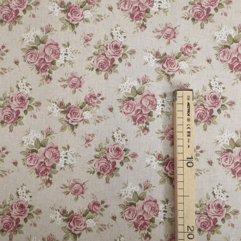 Cotone Fondo Grezzo H 280 cm - ROSE ROSA ANTICO