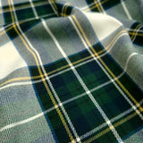 GRÜNER SCOTTISH CHECK-Stoff mit Wolleffekt – H 150 cm