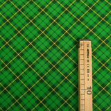 Cotone Americano H 110 cm - QUADRO SCOZZESE VERDE/GIALLO