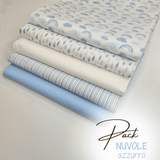 PACK NUVOLE AZZURRO - 5 pezzi 98 x 140 cm