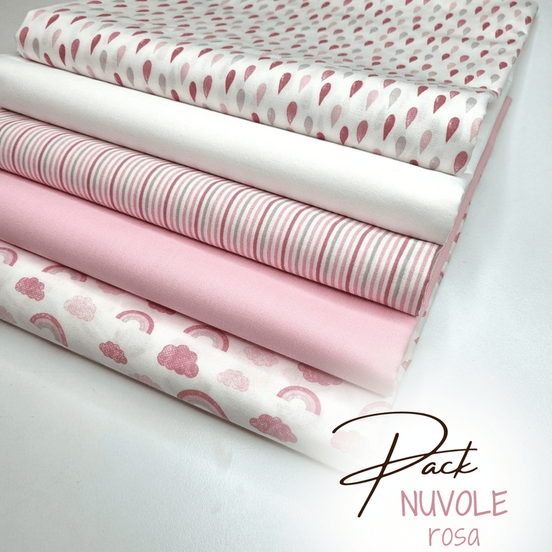 PACK NUVOLE ROSA - 5 pezzi 98 x 140 cm