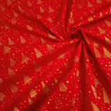 Cotone Natale H 140 cm - ALBERELLI DI NATALE/ROSSO