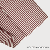 Collezione "Riga, quadretto e unito" H 180 cm - BORDEAUX