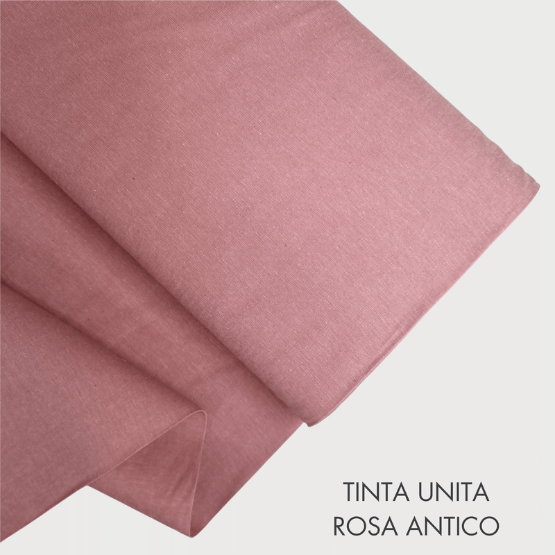 Collezione "Riga, quadretto e unito" H 180 cm - ROSA ANTICO