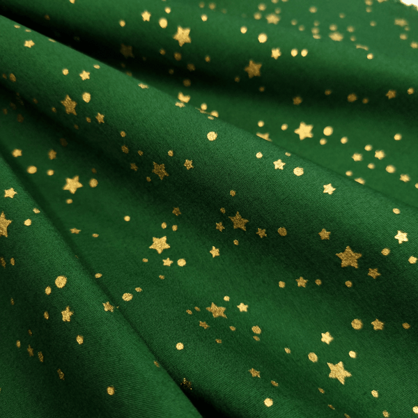 Cotone Natale H 140 cm - CIELO STELLATO/VERDE