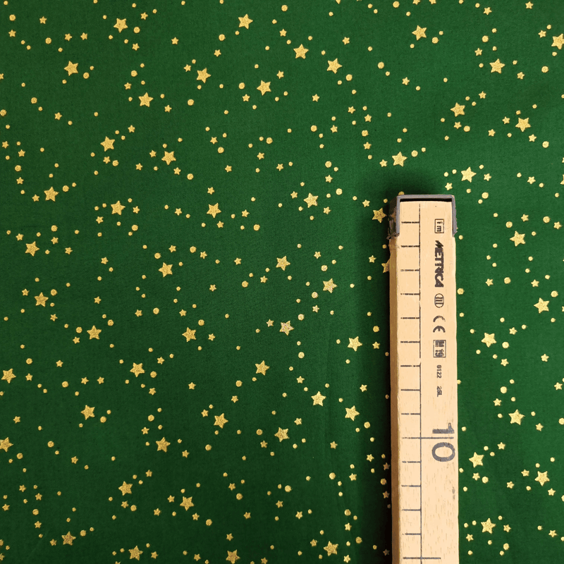 Cotone Natale H 140 cm - CIELO STELLATO/VERDE