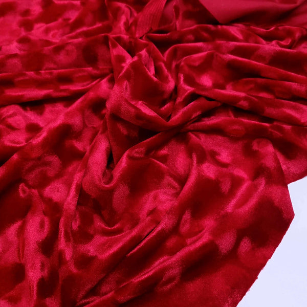 Ciniglia Elasticizzata H 150 cm - ROSSO