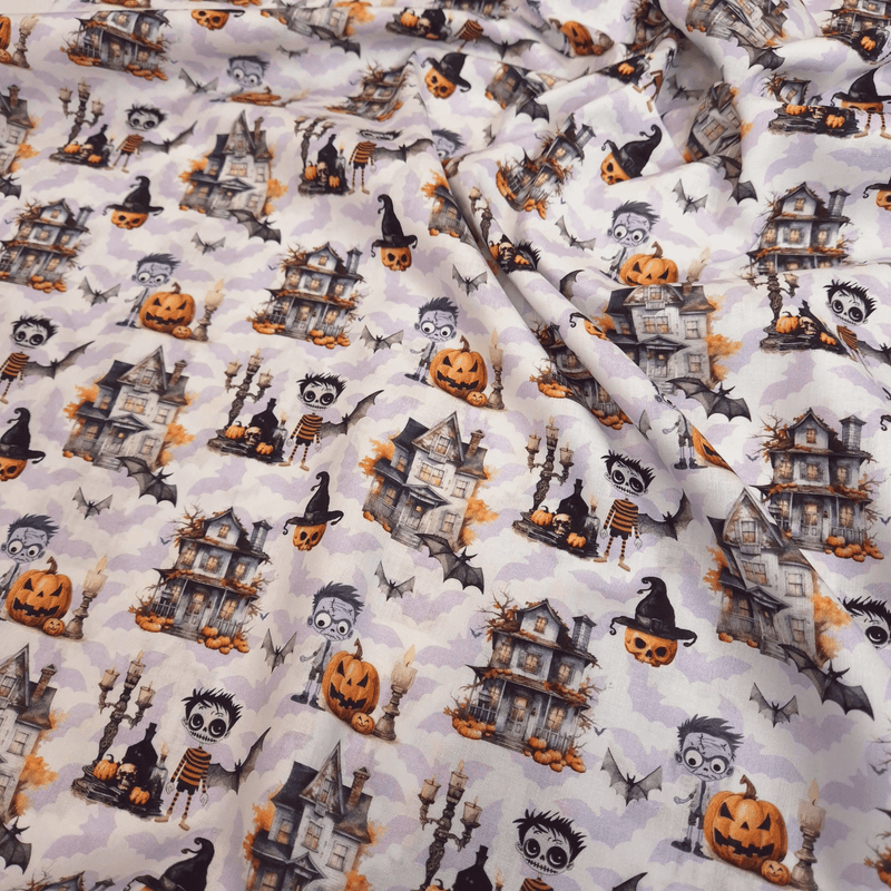 Coton Halloween - PARTY - coupe minimum ou multiples de 25 x 145 cm