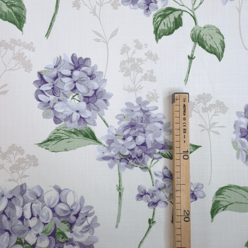 Cotone Fondo Panama H 160 cm - ORTENSIE VIOLA