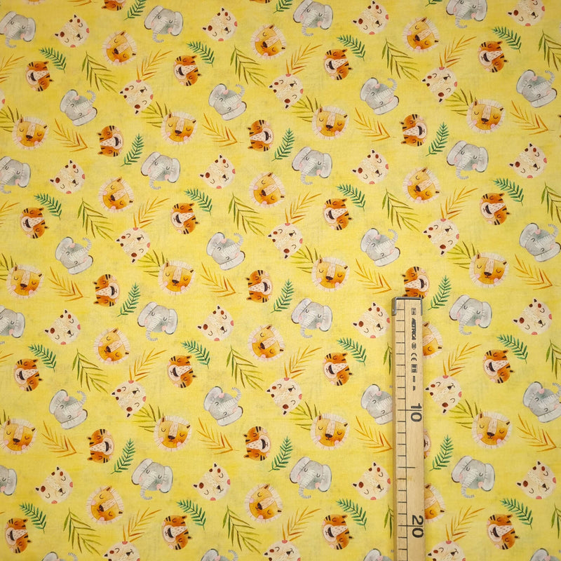 Tissu coton numérique H 150 cm - JUNGLE