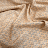 Cotone Americano H 110 cm - ONDE GRIGIE/BEIGE