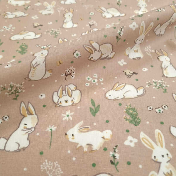 Tissu coton H 150 cm - LAPIN/TOVE