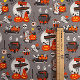 Coton Halloween - PARTY - coupe minimum ou multiples de 25 x 145 cm