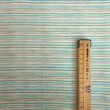 Cotone Americano H 110 cm - RIGHETTE AZZURRO/VERDE