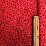 Cotone Americano H 110 cm - CERCHIETTI COLORATI/ROSSO