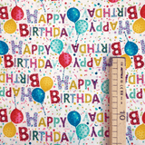 Cotone Americano H 110 cm - HAPPY BIRTHDAY