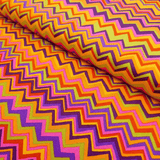 Cotone Americano H 110 cm - ZIG ZAG ARANCIO