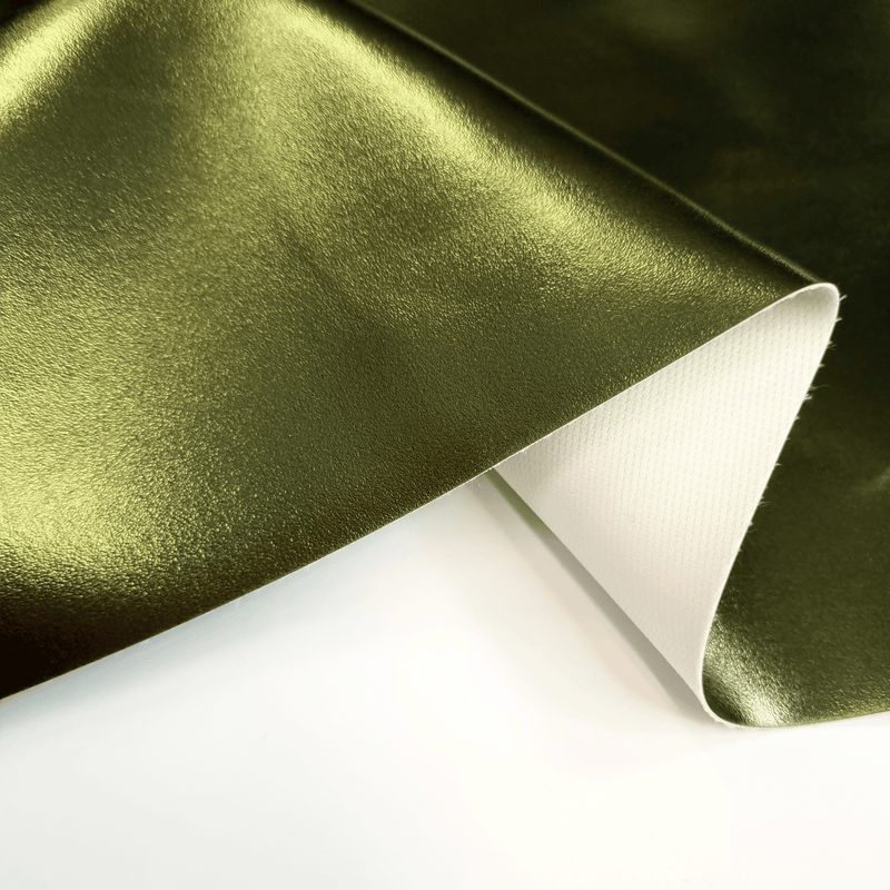 Similpelle H 140 cm - EFFETTO METALLICO VERDE