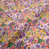 Tissu Coton Digital H 140 cm - FLEURS VIOLES