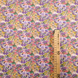 Tissu Coton Digital H 140 cm - FLEURS VIOLES