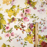 Fonds Digital Panama Coton H 160 cm - FLEURS ET FRUITS