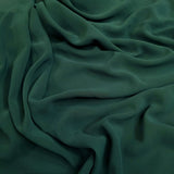 Tissu Georgette H 145 cm - VERT BOUTEILLE