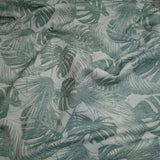 Tissu d'ameublement Jacquard H 280 cm - FEUILLES VERT SAUGE