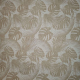 Tissu d'ameublement Jacquard H 280 cm - FEUILLES BEIGE