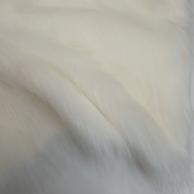 Fausse fourrure côtelée H 140 cm - CRÈME