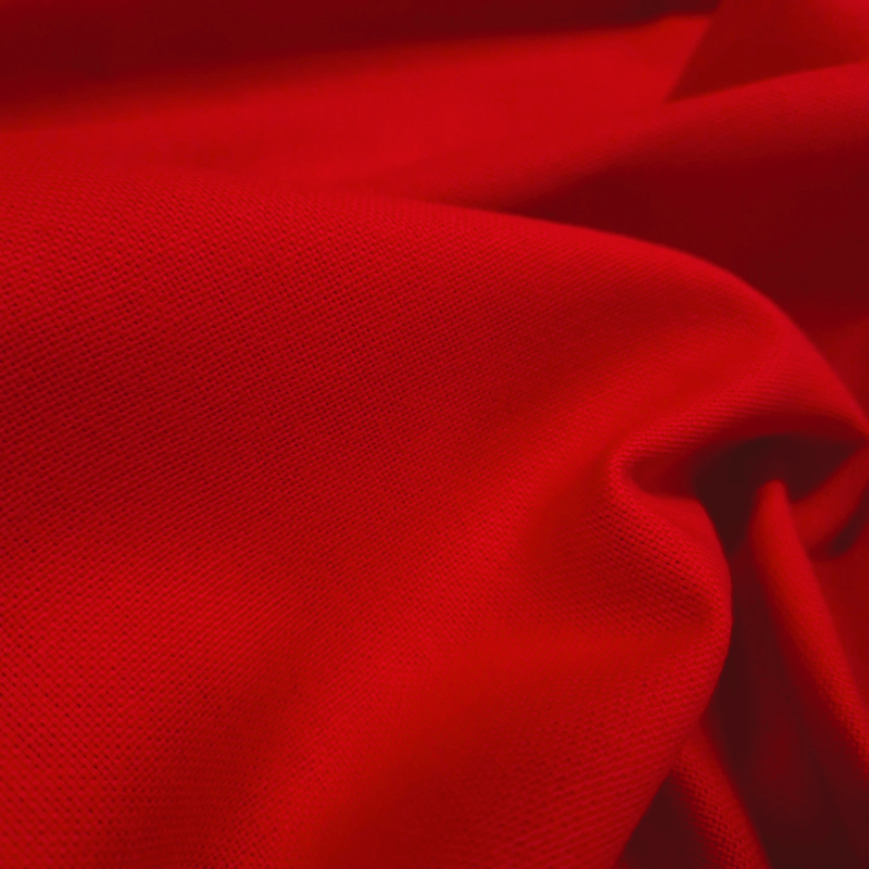 Cotone Fondo Panama H 280 cm - TINTA UNITA ROSSO