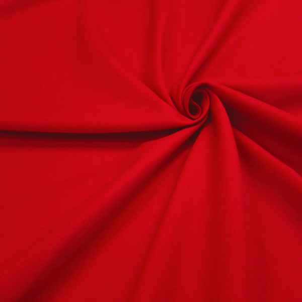 Fonds Panama Coton H 280 cm - COULEUR SOLIDE ROUGE