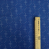 Cotone Americano H 110 cm - PALLINI GEOMETRICI BLU