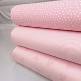 Piquet di Cotone H 150 cm - COORDINATO ROSA BABY