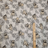 Tissu d'ameublement jacquard H 140 cm - CARLIN ET FEUILLES