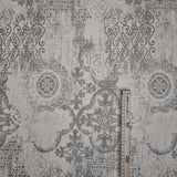 Tissu d'ameublement Jacquard H 140 cm - DAMAS GRIS