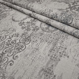 Tissu d'ameublement Jacquard H 140 cm - DAMAS GRIS