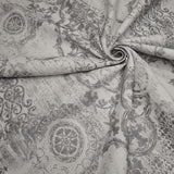 Tissu d'ameublement Jacquard H 140 cm - DAMAS GRIS