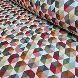 Jacquard-Möbelstoff H 140 cm – MULTICOLOR GEOMETRIC HEXAGON