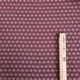 Jacquard-Möbelstoff H 140 cm - HEXAGON STAR BORDEAUX