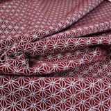 Jacquard-Möbelstoff H 140 cm - HEXAGON STAR BORDEAUX