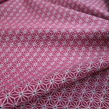 Tessuto Arredo Jacquard H 140 cm - STELLA ESAGONALE FUXIA