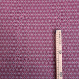 Tessuto Arredo Jacquard H 140 cm - STELLA ESAGONALE FUXIA