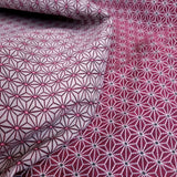 Tessuto Arredo Jacquard H 140 cm - STELLA ESAGONALE FUXIA