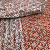 Tessuto Arredo Jacquard H 140 cm - STELLA ESAGONALE ARANCIO