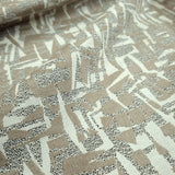 Tessuto Arredo Jacquard H 140 cm - FANTASIA BEIGE SCURO