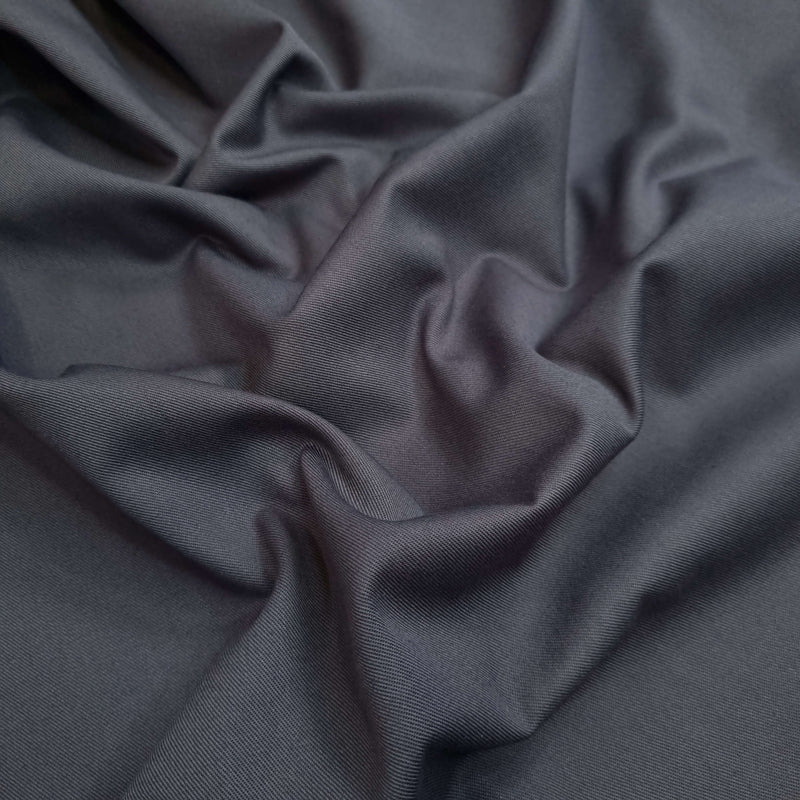 Tissu Gabardine H 150 cm - ANTHRACITE